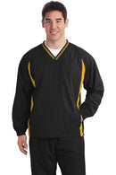 Outerwear Sport-Tek Tall Tipped V-Neck Raglan Wind Shirt. TJST62 Sport-Tek