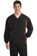 Outerwear Sport-Tek Tall Tipped V-Neck Raglan Wind Shirt. TJST62 Sport-Tek