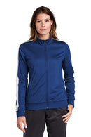 Outerwear Sport-Tek Women's Tricot Track Jacket LST946893 Sport-Tek