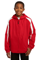 Outerwear Sport-Tek Youth Fleece Lined Colorblock Jacket. YST81 Sport-Tek