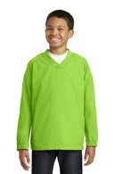 Outerwear Sport-Tek Youth V-Neck Raglan Wind Shirt. YST72 Sport-Tek