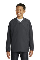 Outerwear Sport-Tek Youth V-Neck Raglan Wind Shirt. YST72 Sport-Tek