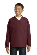 Outerwear Sport-Tek Youth V-Neck Raglan Wind Shirt. YST72 Sport-Tek