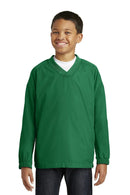 Outerwear Sport-Tek Youth V-Neck Raglan Wind Shirt. YST72 Sport-Tek