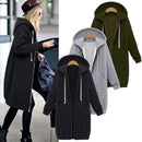 Oversized Casual Long Hoodie Sweatshirt Coat AExp