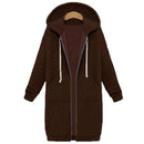 Oversized Casual Long Hoodie Sweatshirt Coat AExp