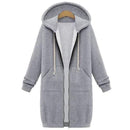 Oversized Casual Long Hoodie Sweatshirt Coat AExp