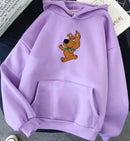 oversized Cute Dog Print Sweatshirt Kawaii Hoodies for Women top clothes Hoody Female Itself Winter Women's Hoodies Full Sleeve AExp