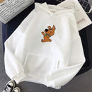 oversized Cute Dog Print Sweatshirt Kawaii Hoodies for Women top clothes Hoody Female Itself Winter Women's Hoodies Full Sleeve AExp