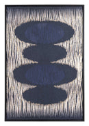 Paintings Canvas Painting - 24.8" x 1.7" x 36.6" Black & Gold, MDF, Stones Canvas HomeRoots