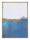 Paintings Canvas Painting - 27.2" x 1.7" x 38" Blue, MDF, Wood, Canvas HomeRoots