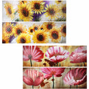 Paintings Oil Painting Flower 4 Styles Benzara