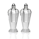 Living Room Decor - Pair of Optical Crystal Salt and Pepper Shakers, Height 4-Inch