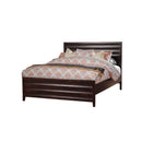 Panel Beds Queen Size Panel Bed, Cherry Brown Benzara