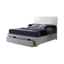 Wooden E.King Bed With Side Rail And Storage