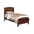 Wooden Twin Size Bed With Headboard And Footboard, Brown