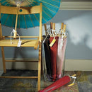 Paper Parasol with Bamboo Boning - Silver (Pack of 1)-Ceremony Decorations-JadeMoghul Inc.