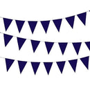 Paper Pennant Banner - Violet (Pack of 1)-Wedding Reception Decorations-JadeMoghul Inc.