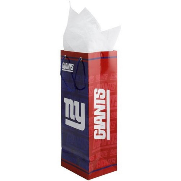 Party Goods/Housewares Slim Bottle Gift Bag NFL - New York Giants PRO SPECIALTIES GROUP INC