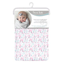 Pastel Painterly Floral Jumbo Deluxe Flannel Swaddle Blanket-FLORAL-JadeMoghul Inc.