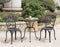 Transitional Style Table Set of 1 Table and 2 Chairs With Cabriole Legs, Black