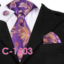 Patterened Men's Silk Neck Ties-C1603-JadeMoghul Inc.