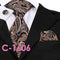 Patterened Men's Silk Neck Ties-C1606-JadeMoghul Inc.