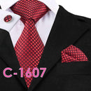 Patterened Men's Silk Neck Ties-C1607-JadeMoghul Inc.