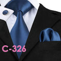 Patterened Men's Silk Neck Ties-C326-JadeMoghul Inc.