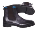 Paul Parkman (FREE Shipping) Black & Gray Chelsea Boots (ID