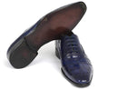 Paul Parkman (FREE Shipping) Blue Genuine Crocodile Oxfords (ID