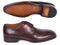 Paul Parkman (FREE Shipping) Brown & Bordeaux Leather Apron Derby Shoes (ID#33BRD92) PAUL PARKMAN