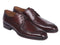 Paul Parkman (FREE Shipping) Brown & Bordeaux Leather Apron Derby Shoes (ID#33BRD92)-'--JadeMoghul Inc.