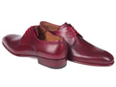 Paul Parkman (FREE Shipping) Burgundy Hand Painted Derby Shoes (ID