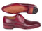 Paul Parkman (FREE Shipping) Burgundy Hand Painted Derby Shoes (ID#633BRD72)-'--JadeMoghul Inc.