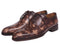 Paul Parkman (FREE Shipping) Camouflage Hand-Painted Wholecut Oxfords Brown (ID