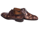 Paul Parkman (FREE Shipping) Camouflage Hand-Painted Wholecut Oxfords Brown (ID