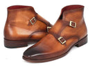 Paul Parkman (FREE Shipping) Double Monkstrap Boots Brown (ID