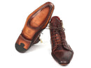 Paul Parkman (FREE Shipping) Genuine Crocodile & Calfskin Handmade Zipper Boots (ID