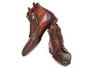 Paul Parkman (FREE Shipping) Genuine Crocodile & Calfskin Handmade Zipper Boots (ID