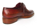 Paul Parkman (FREE Shipping) Goodyear Welted Square Toe Apron Derby Shoes Brown (ID