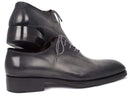 Paul Parkman (FREE Shipping) Goodyear Welted Wholecut Oxfords Gray Black Hand-Painted (ID
