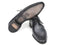 Paul Parkman (FREE Shipping) Gray & Black Apron Derby Shoes For Men (ID#13SX51) PAUL PARKMAN