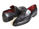 Paul Parkman (FREE Shipping) Gray & Black Men's Loafers For Men (ID