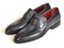 Paul Parkman (FREE Shipping) Gray & Black Men's Loafers For Men (ID