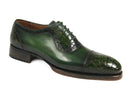 Paul Parkman (FREE Shipping) Green Genuine Crocodile & Calfskin Captoe Oxfords (ID