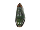 Paul Parkman (FREE Shipping) Green Genuine Crocodile & Calfskin Captoe Oxfords (ID