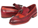 Paul Parkman (FREE Shipping) Kiltie Tassel Loafers Tobacco & Bordeaux (ID