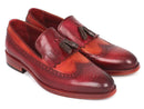 Paul Parkman (FREE Shipping) Kiltie Tassel Loafers Tobacco & Bordeaux (ID