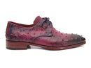 Paul Parkman (FREE Shipping) Lilac Genuine Ostrich Derby Shoes (ID